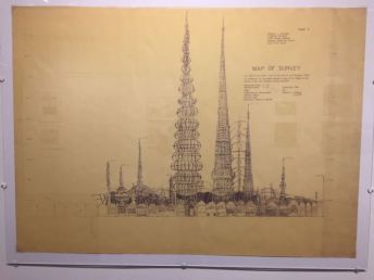 Survey Drawing of Watts Towers from the Spaces archive